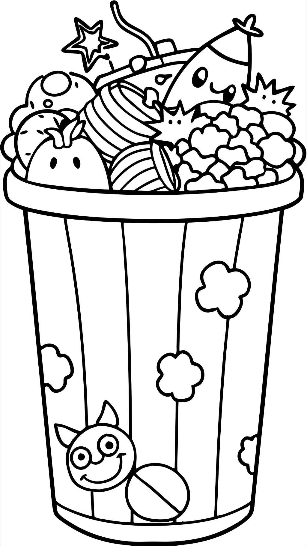 trash can coloring page